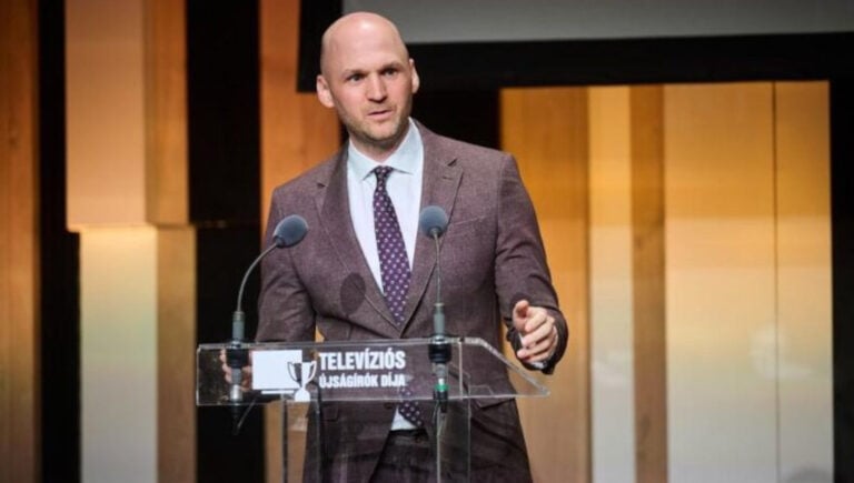 Németh S. Szilárd, az ATV vezérigazgatója, a Médiapiac.com társtulajdonosa korábban, a Televíziós Újságírók Díja Gálán