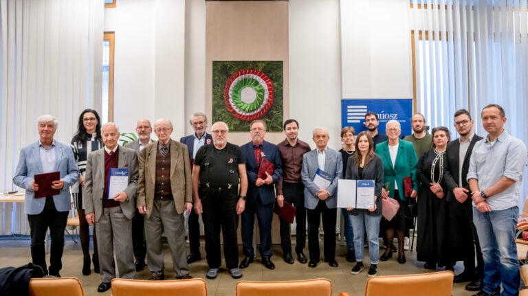 A MÚOSZ sajtónapi ünnepsége: a díjazottak 2025. 03.13-án.