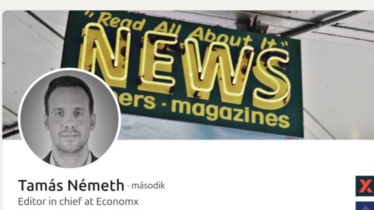 Németh Tamás, az Economx főszerkesztője és ügyvezetője