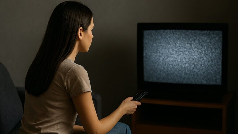 televízió, TV, adásszünet