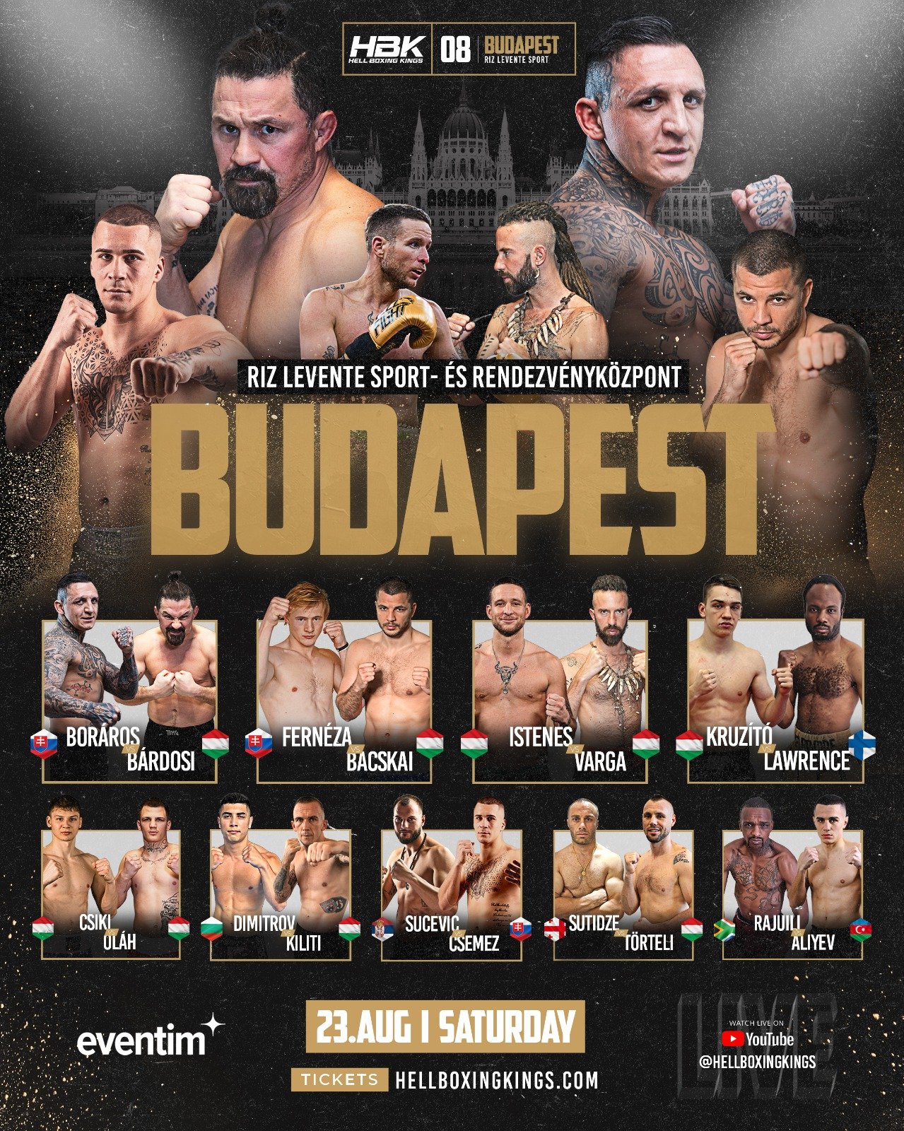 A Hell Boxing Kings 2025-ös évadának versenyzői