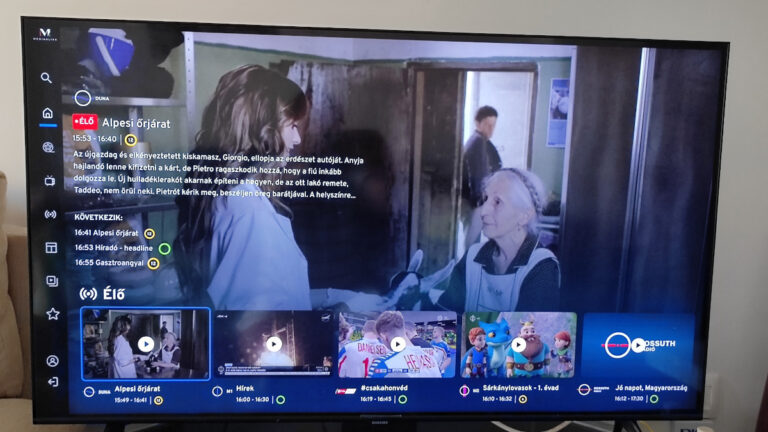 Médiaklikk egy Samsung okostévén Fotó: Media1.hu / Szalay Dániel
