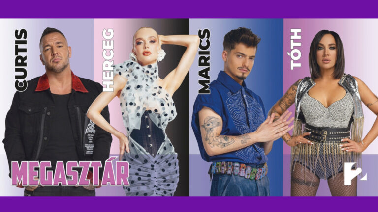 A Megasztár 2025 és a zsűritagok, Tóth Gabi, Herceg Erika, Marics Peti és Curtis