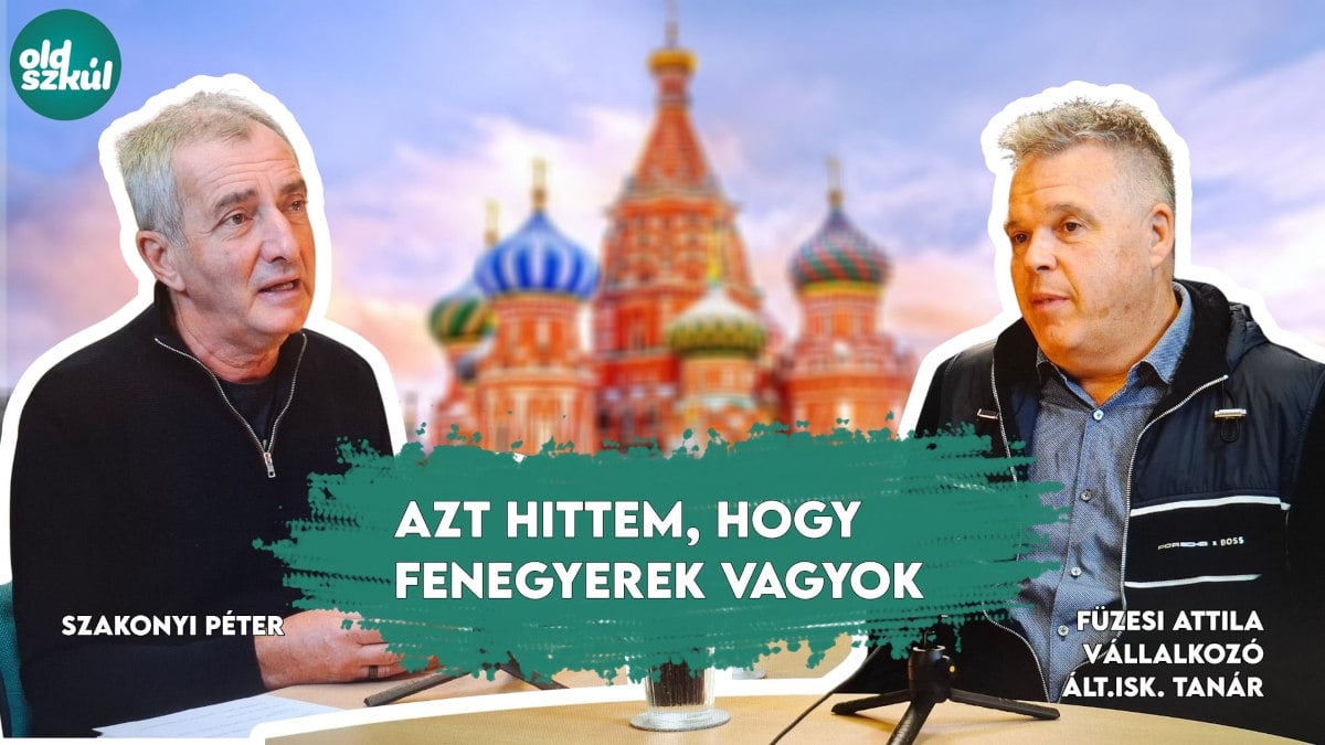 Szakonyi Péter újságíró, az Oldszkúl műsorvezetője Füzi Attilával beszélget