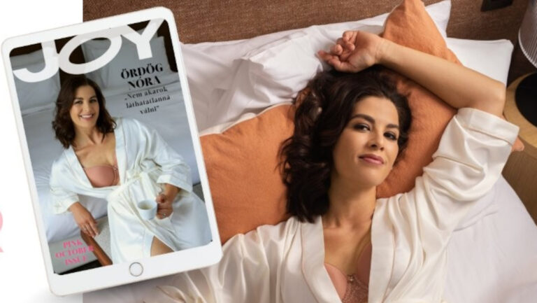 A JOY magazin első digitális lapszáma a Marquard Mediától, Ördög Nórával a mozgó címlapon