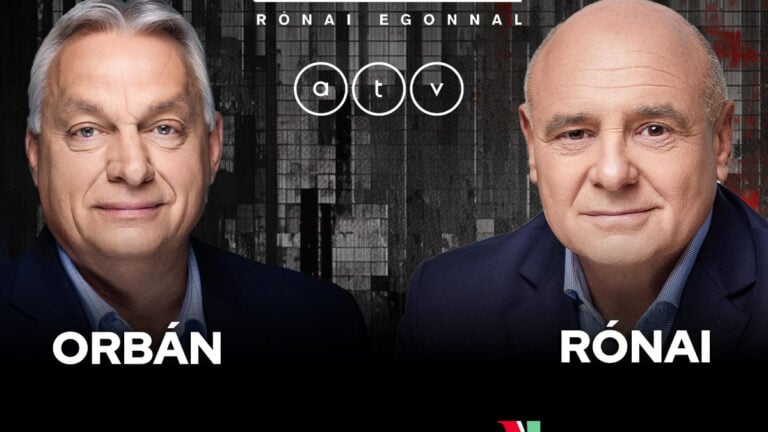 Rónai Egon és Orbán Viktor a Mérlegen című műsorban