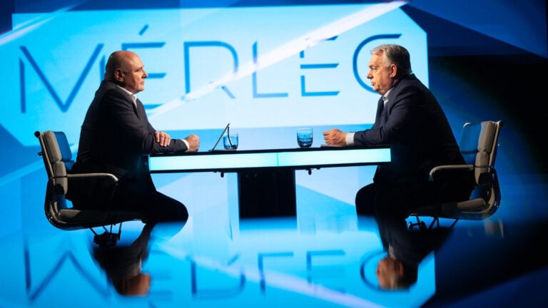 Orbán Viktor az ATV műsorában Rónai Egon vendégeként