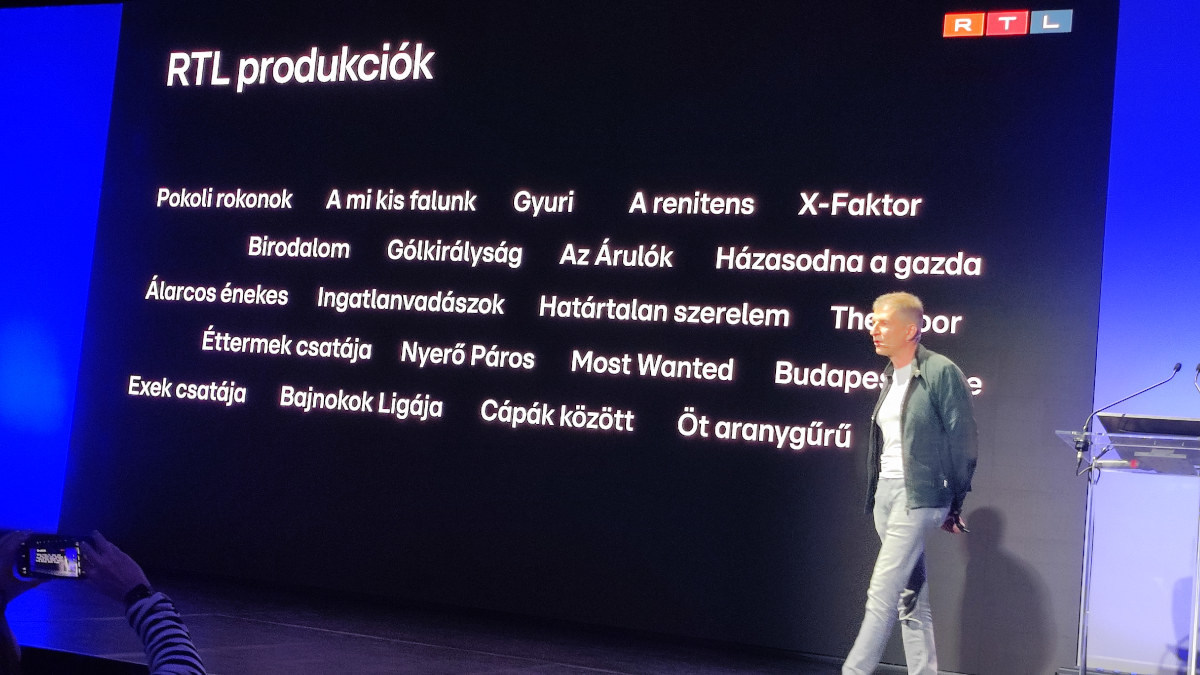 Kolosi Péter az RTL Magyarország prezentációján a Big Picture 2026 konferencián