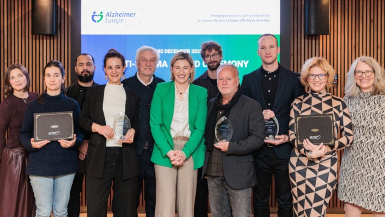 Az Alzheimer Europe 2025 Anti-Stigma Award díjátadója