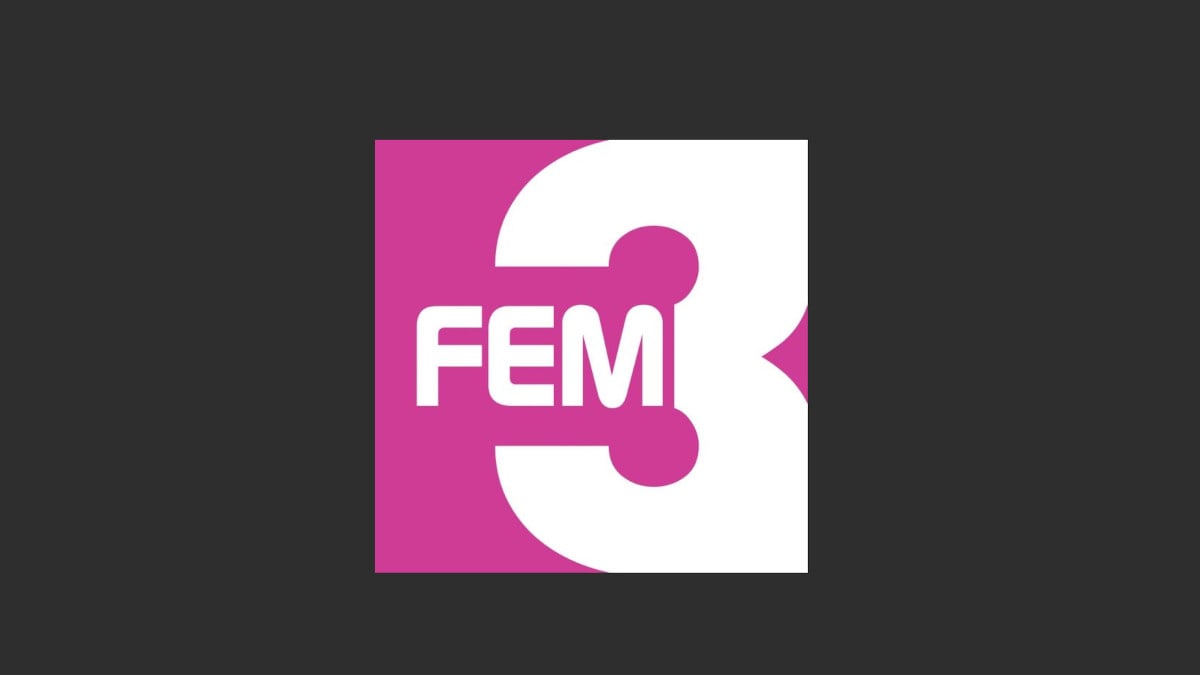 FEM3, a TV2 Csoport női csatornájának logója