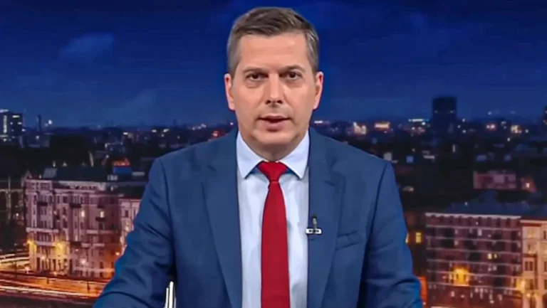 Kontra György, az M1 Híradó műsorvezetőjeként