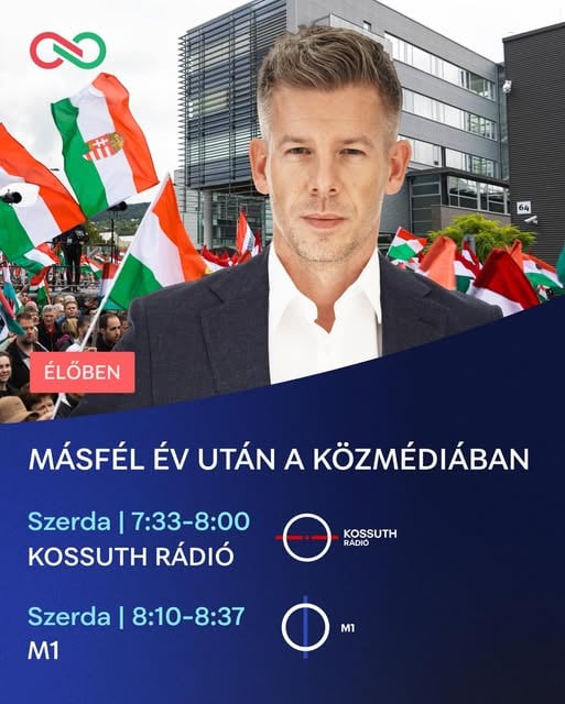 Magyar Péter látogatása az állami médiában
