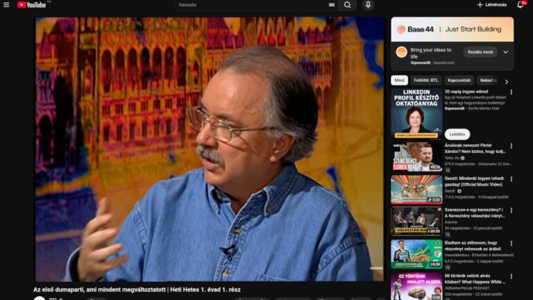 Farkasházy Tivadar a Heti Hetes 1. évadának 1. adásában