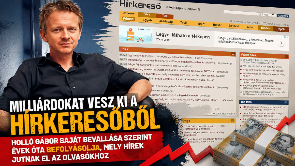 Holló Gábor, a Hírkereső / Hireso.hu Kft. egyszemélyes tulajdonosa