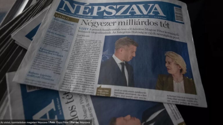 A Népszava utolsó, még nyomtatásban megjelent lapszáma 2026.05.28-án