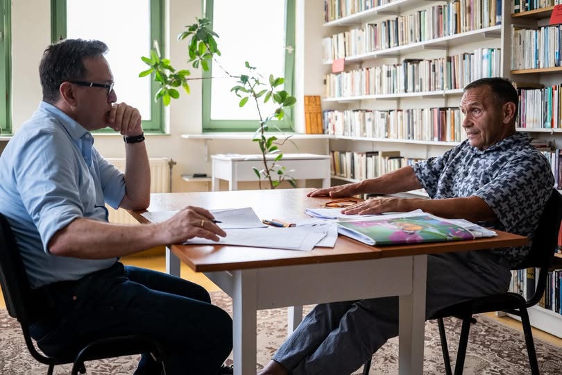 Készül Gyárfás Tamás és Murányi András (Index) interjúja.