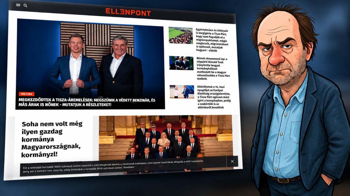 Az Ellenpont.hu nyitóoldala 2026.07.17-én