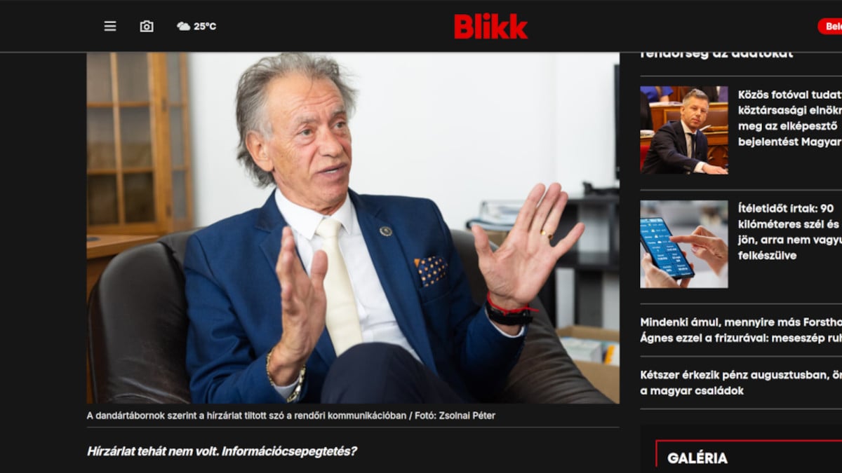Garamvölgyi László interjút ad a Blikknek