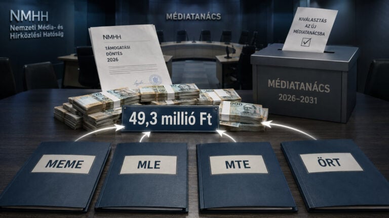 Az NMHH Médiatanács és a négy, vele partnerségbe lépett szervezet, az ÖRT, a MEME, az MTE és az MLE összesen mintegy 50 milliót kap