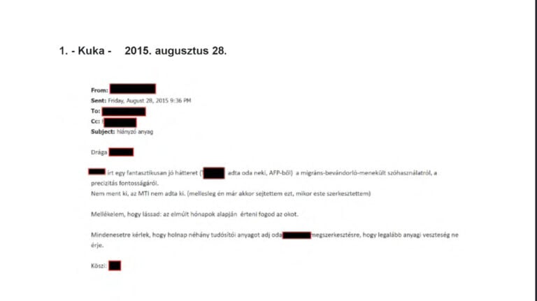 A PRO DOMO dokumentum egy részlete